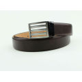 Reversible leather belt custom belt buckle